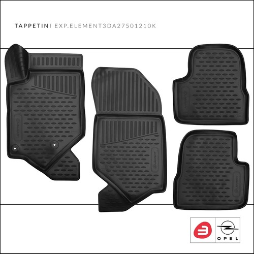 Tappetini gomma per opel - tappetini,